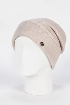 Шапка с отворотом Weaving-designe Дори цвет Пастель