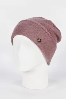 Шапка с отворотом Weaving-designe Дори цвет Сепия