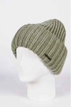 Шапка с отворотом Ferz Натали цвет Полынь