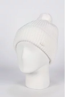 Шапка с помпоном Ferz Торрес цвет Белый
