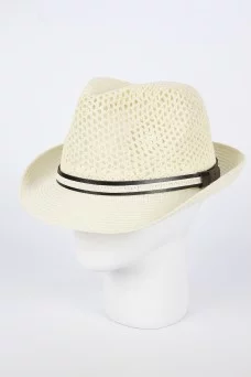 Шляпа соломенная ШАТУШ Трилби цвет Кремовый размер UNI