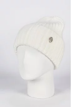 Шапка с отворотом Ferz Фабия цвет Белый