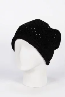 Шапка с защипом Mike Ambaroff Бархат цвет Чёрный