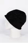 Шапка с защипом Mike Ambaroff Бархат цвет Чёрный