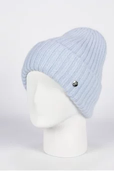 Шапка с отворотом Ferz Шабли цвет Голубой