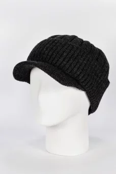 Шапка с козырьком Trend Камелот цвет Черно-серый тем размер 57-59