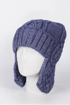 Шапка ушанка Trend Матис цвет Джинсовый яркий размер 56-58