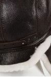 Шапка ушанка Darga Hats ПИЛОТ цвет Коричневый темный/Белый размер 57-58