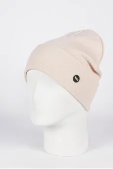 Шапка с отворотом Triks Кашкорсе цвет Бежевый светлый хол