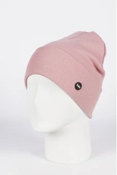 Шапка с отворотом Triks Кашкорсе цвет Пудровый тем