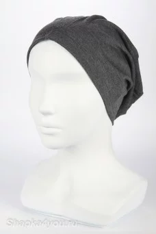 Колпак удлинённый шапка PRC  цвет Серый темный