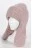Шапка ушанка Vil-Scarf Тедди цвет Розовый пудровый размер 56-58