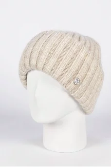 Шапка с отворотом Ferz Аргенина цвет Бежевый светлый