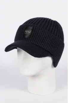 Шапка с козырьком Ferz Эндрю цвет Синий тёмный