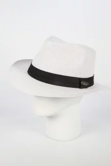 Шляпа соломенная Nazarkov Федора цвет Белый размер UNI
