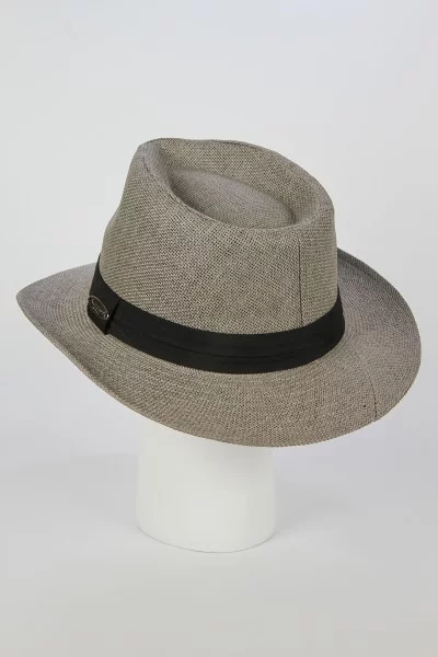 Шляпа соломенная Nazarkov Федора цвет Серый размер UNI
