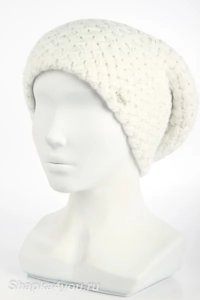 Колпак удлинённый шапка Ferz Наоми цвет Белый