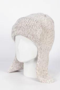 Шапка ушанка Ferz Ванга цвет Бежевый светлый размер 56-58