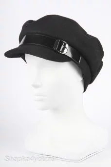 Кепка картуз Elanna  цвет Чёрный размер 55-58