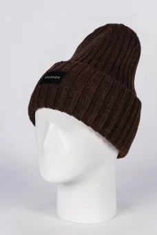 Шапка с отворотом Ferz Гермес цвет Коричневый