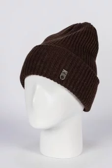 Шапка с отворотом Ferz Афины цвет Коричневый