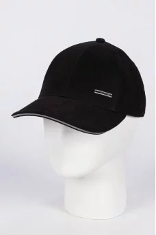 Бейсболка BM122064 плотн велюр Однот черный 57 59 100% х/б