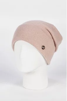 Шапка с отворотом Weaving-designe Бетти цвет Миндальный