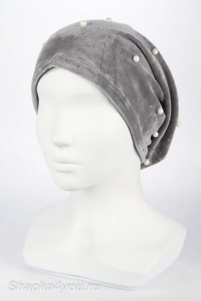 Колпак удлинённый шапка PRC  цвет Серый