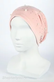 Колпак удлинённый шапка PRC  цвет Розовый светлый
