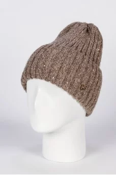 Шапка с отворотом Ferz Вивиан цвет Коричневый