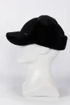 Бейсболка с ушами Starkoff Экозамша мутон цвет Чёрный размер 56